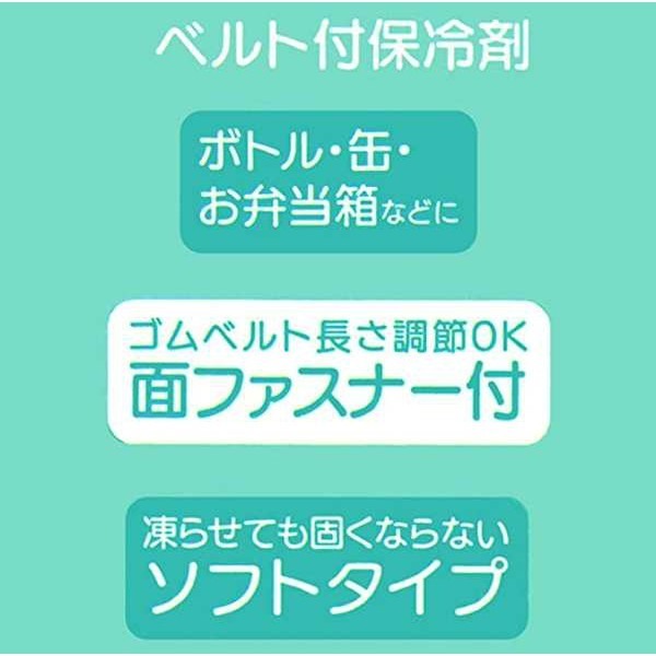 日本代購 Skater 卡通 綁帶式保冷劑 保鮮食物 冰敷帶 CLBB1-細節圖2