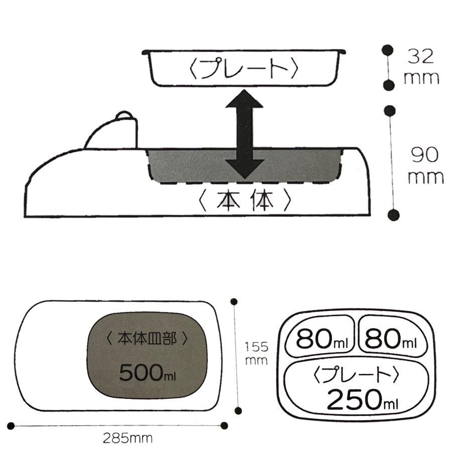 日本代購 skater Tomica 兒童分隔午餐盤LUPD3AG-細節圖6