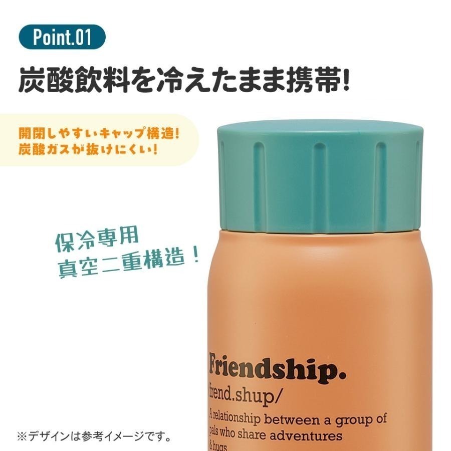 日本代購 skater 碳酸飲料対応 真空冷藏不鏽鋼水壺 500ml  STSL5-細節圖2