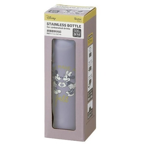 日本代購 skater 碳酸飲料対応 真空冷藏不鏽鋼水壺 500ml  STSL5-細節圖7