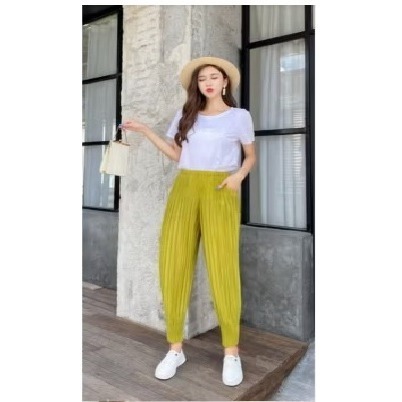 【年年爆款】三宅褶皺-蘿蔔褲-規格圖4