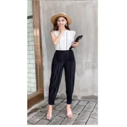 【年年爆款】三宅褶皺-蘿蔔褲-規格圖4