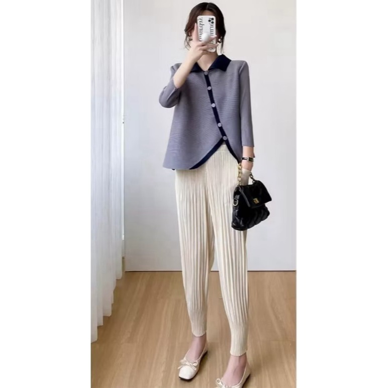 【年年爆款】三宅褶皺-蘿蔔褲-規格圖4