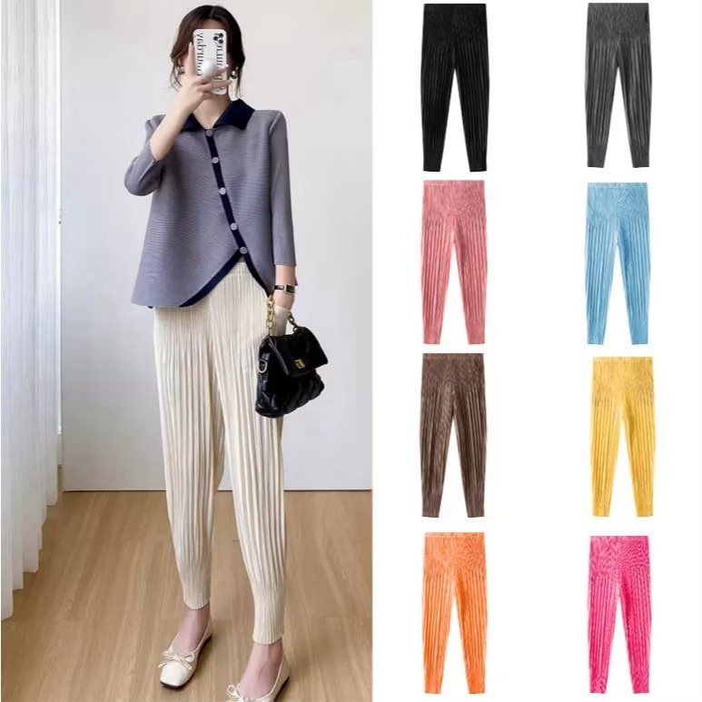 【年年爆款】三宅褶皺-蘿蔔褲-規格圖4