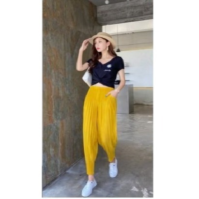 【年年爆款】三宅褶皺-蘿蔔褲-規格圖4