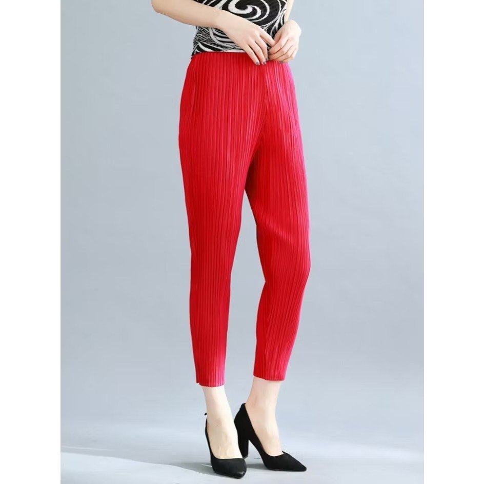 【年年爆款】三宅褶皺-小腳褲-規格圖1