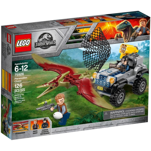 LEGO 樂高 侏羅紀恐龍 75926 翼手龍追逐捕捉 全新 未拆 盒況普通到不好 有白色的邊 請看圖