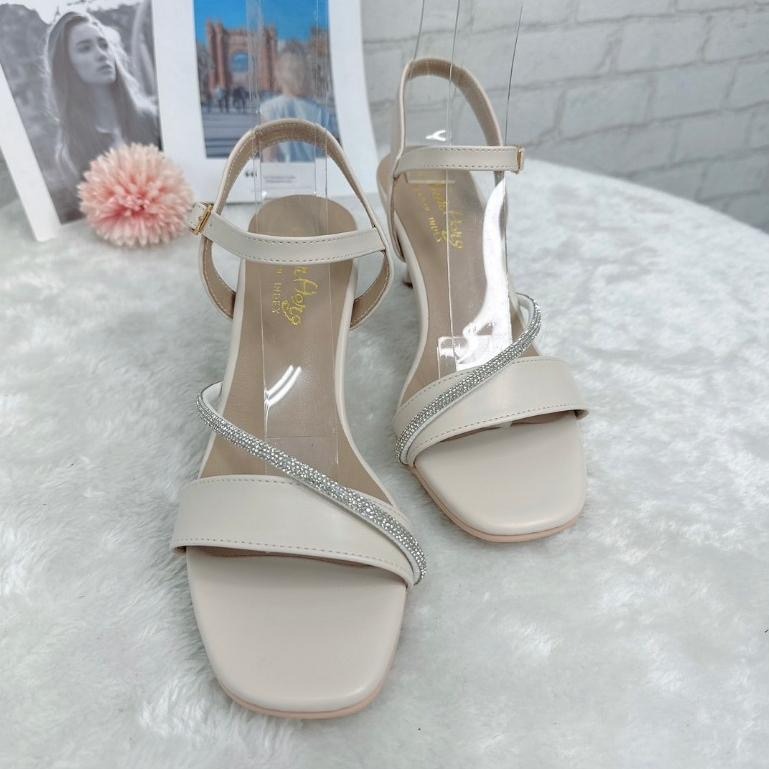 TATA【現貨➕預購】MITHJ台灣製造 一字帶鑽涼鞋 質感碎鑽款 高跟鞋 一字扣帶高跟鞋 約會跟鞋 氣質跟鞋-細節圖7