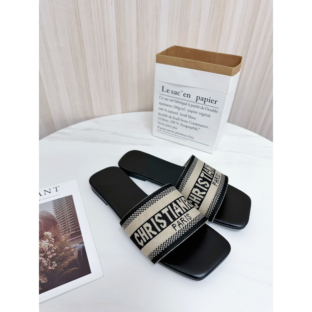 TATA【現貨➕預購】大尺碼⭐️2023年初夏新款 超美仙女風 ins爆款網紅新潮百搭外穿拖鞋 外出一字露趾平底拖-規格圖8