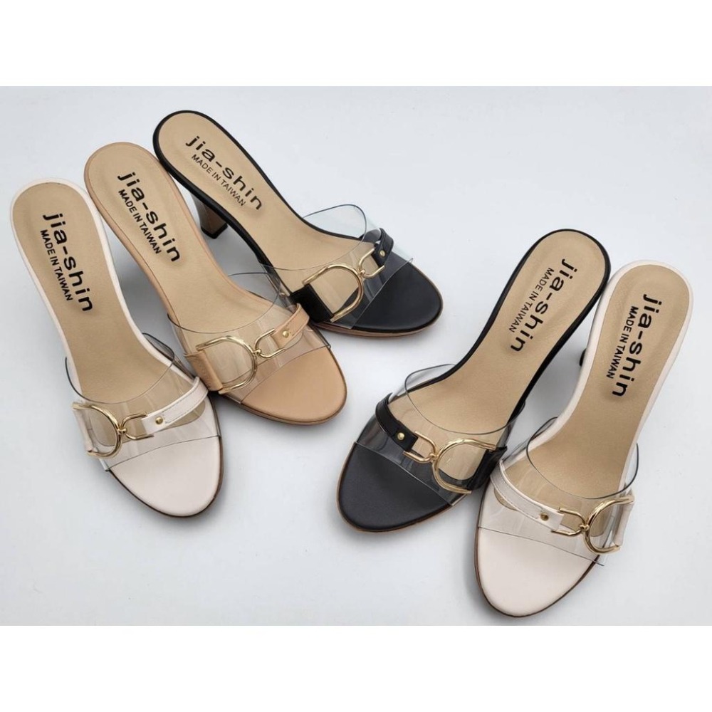 MIT台灣製金屬扣裝飾高跟鞋女鞋-細節圖3