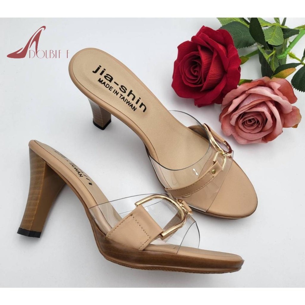 MIT台灣製金屬扣裝飾高跟鞋女鞋-細節圖5