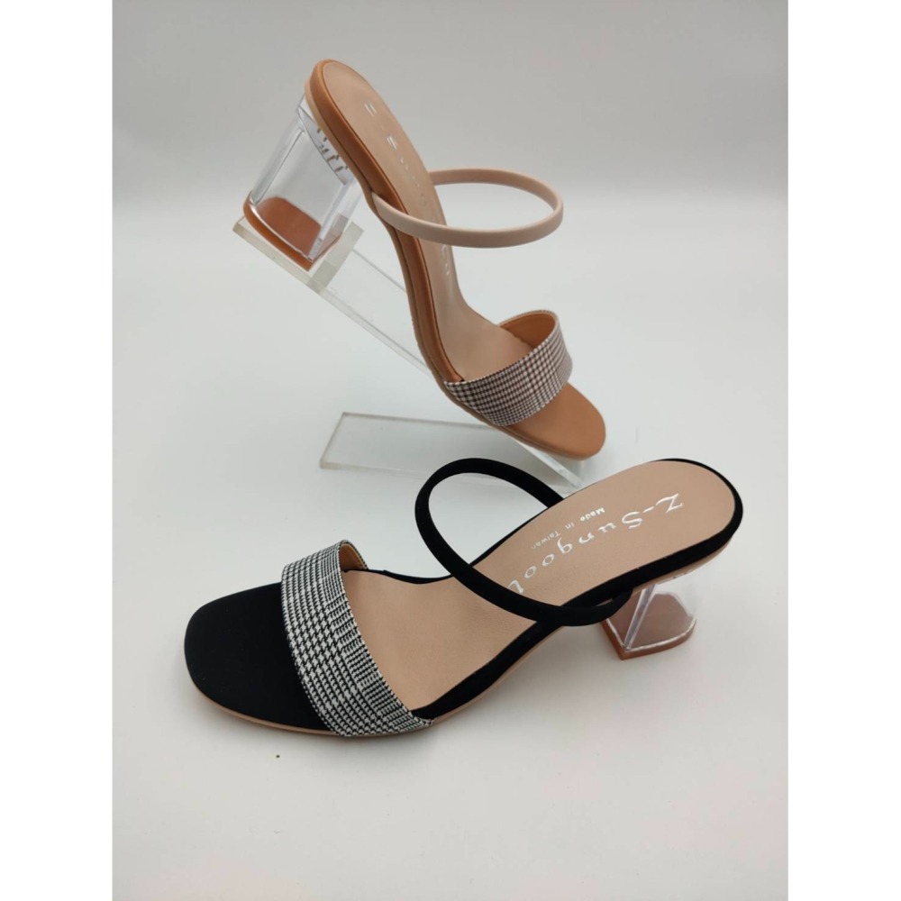 TATA【現貨➕預購】 MITSR台灣製 高跟拖鞋 透明跟拖鞋-細節圖5