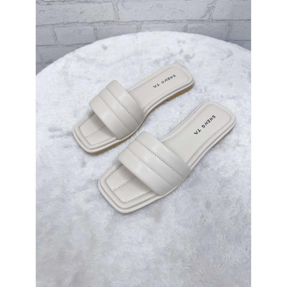 TATA【現貨➕預購】MITDS 台灣製 簡約百搭設計 大方頭拖鞋 米其林平底拖鞋 休閒拖鞋 百搭拖鞋 減壓平底拖-規格圖5