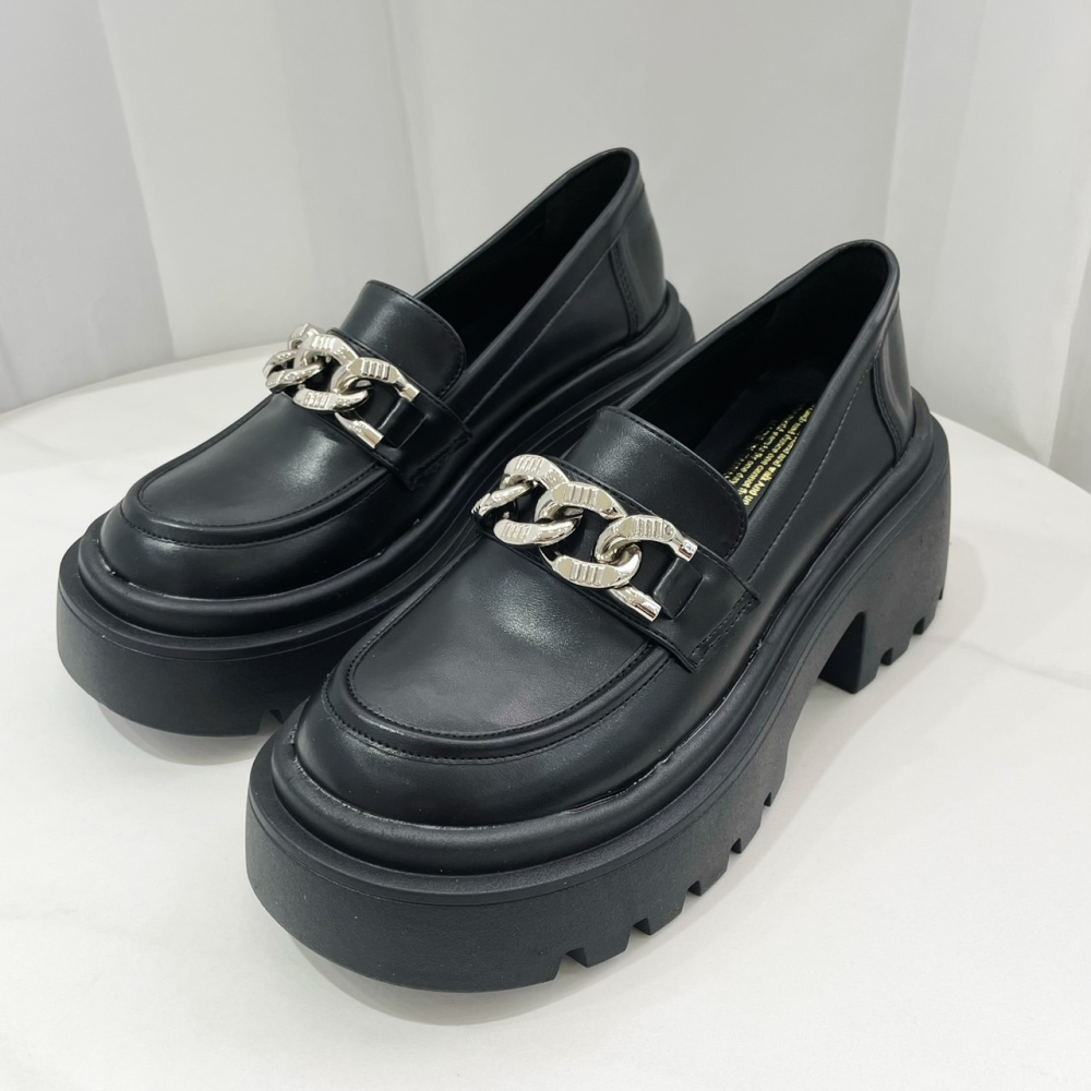 TATA【現貨➕預購】MITDS 台灣製造 厚底樂福鞋女鞋 休閒鞋女鞋 鞋帶全包鞋 厚底鞋 包頭鞋 學生鞋-細節圖4