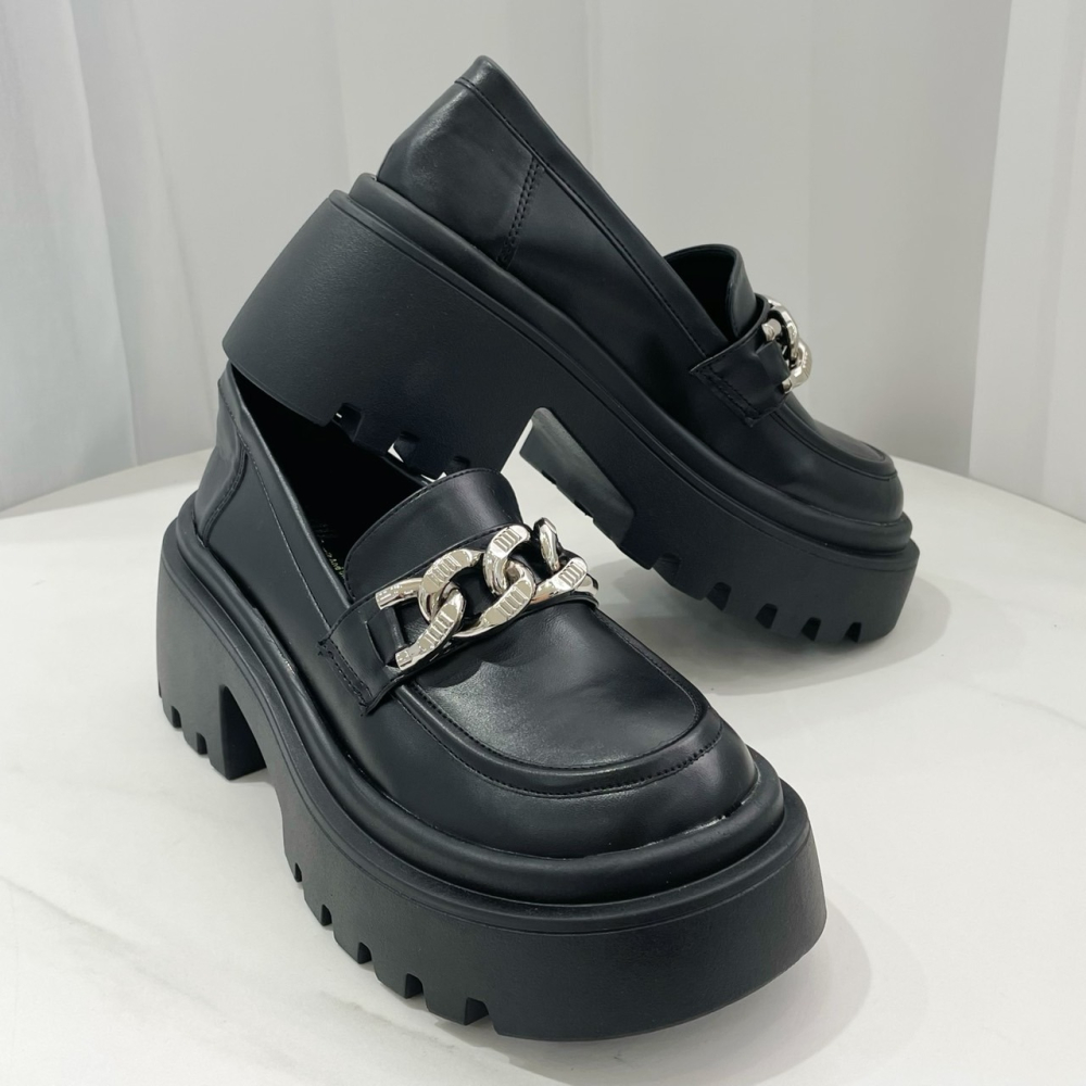 TATA【現貨➕預購】MITDS 台灣製造 厚底樂福鞋女鞋 休閒鞋女鞋 鞋帶全包鞋 厚底鞋 包頭鞋 學生鞋-細節圖5