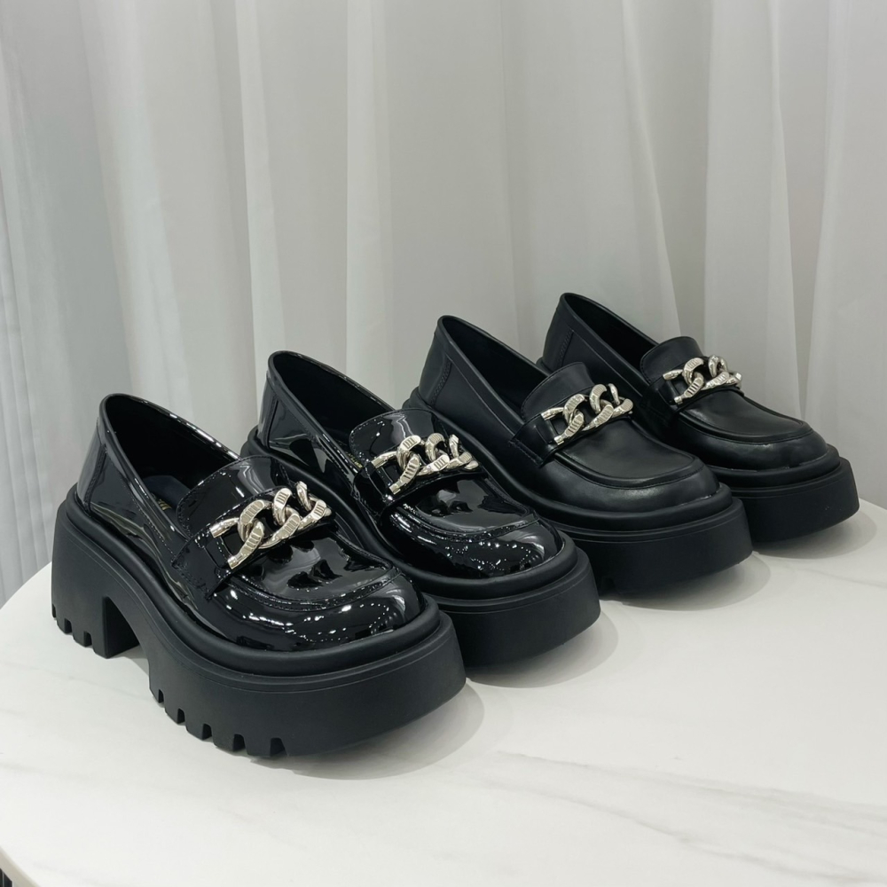 TATA【現貨➕預購】MITDS 台灣製造 厚底樂福鞋女鞋 休閒鞋女鞋 鞋帶全包鞋 厚底鞋 包頭鞋 學生鞋-細節圖6