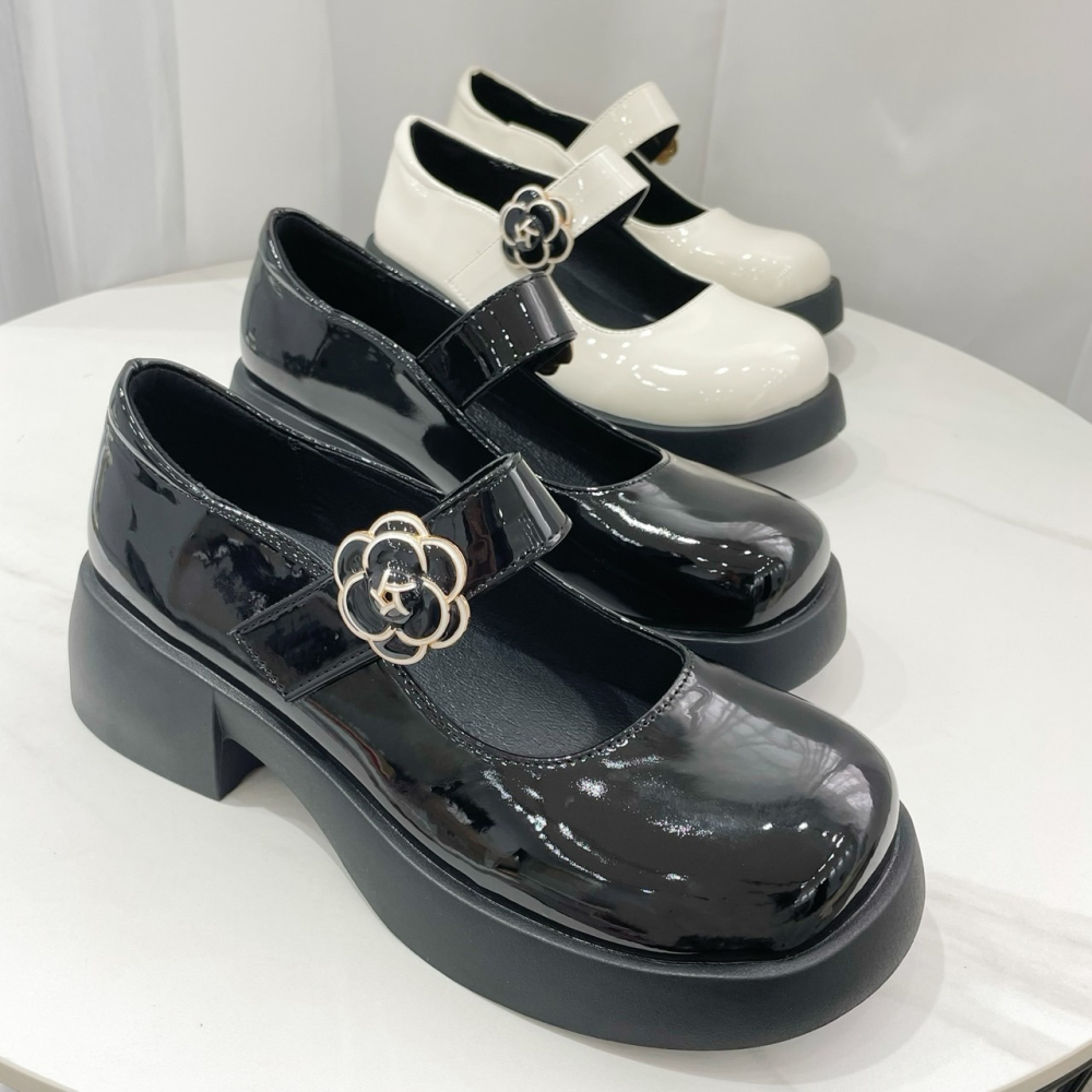 TATA【現貨➕預購】氣質百搭款 厚底包頭瑪莉珍鞋 小姐姐必備 學院風 瑪莉珍鞋 流行百搭款-細節圖2