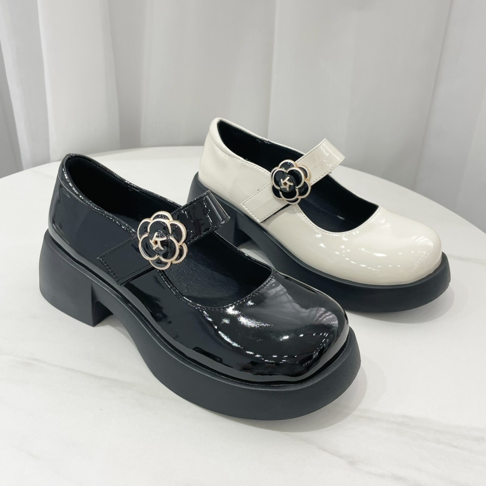 TATA【現貨➕預購】氣質百搭款 厚底包頭瑪莉珍鞋 小姐姐必備 學院風 瑪莉珍鞋 流行百搭款-細節圖3