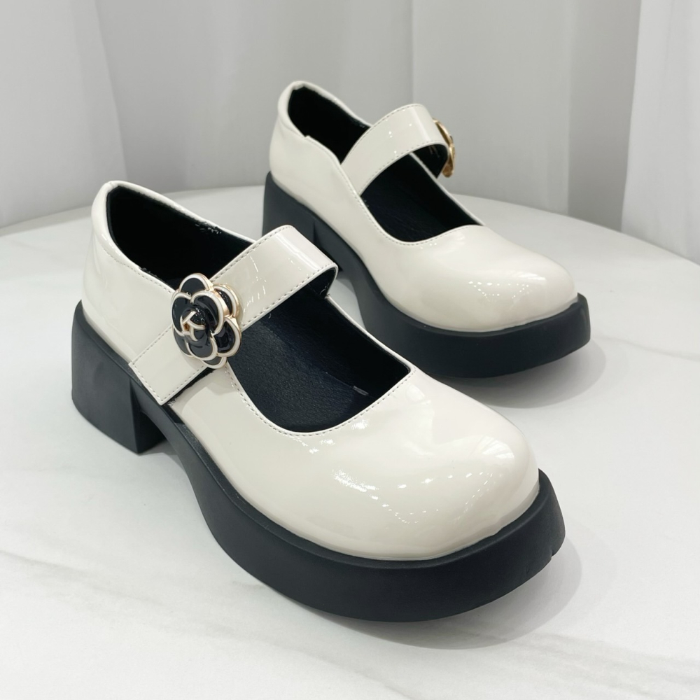 TATA【現貨➕預購】氣質百搭款 厚底包頭瑪莉珍鞋 小姐姐必備 學院風 瑪莉珍鞋 流行百搭款-細節圖5