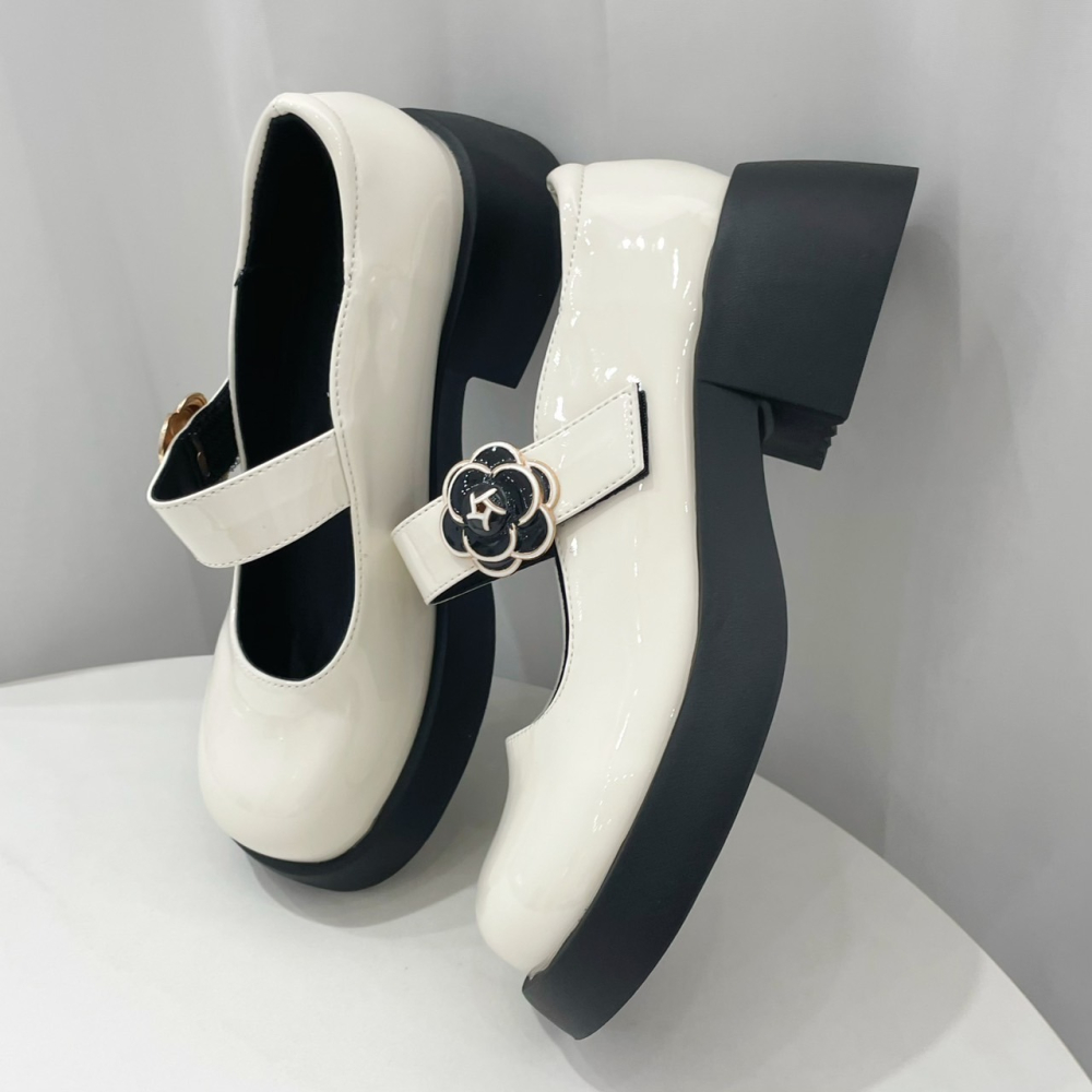 TATA【現貨➕預購】氣質百搭款 厚底包頭瑪莉珍鞋 小姐姐必備 學院風 瑪莉珍鞋 流行百搭款-細節圖6