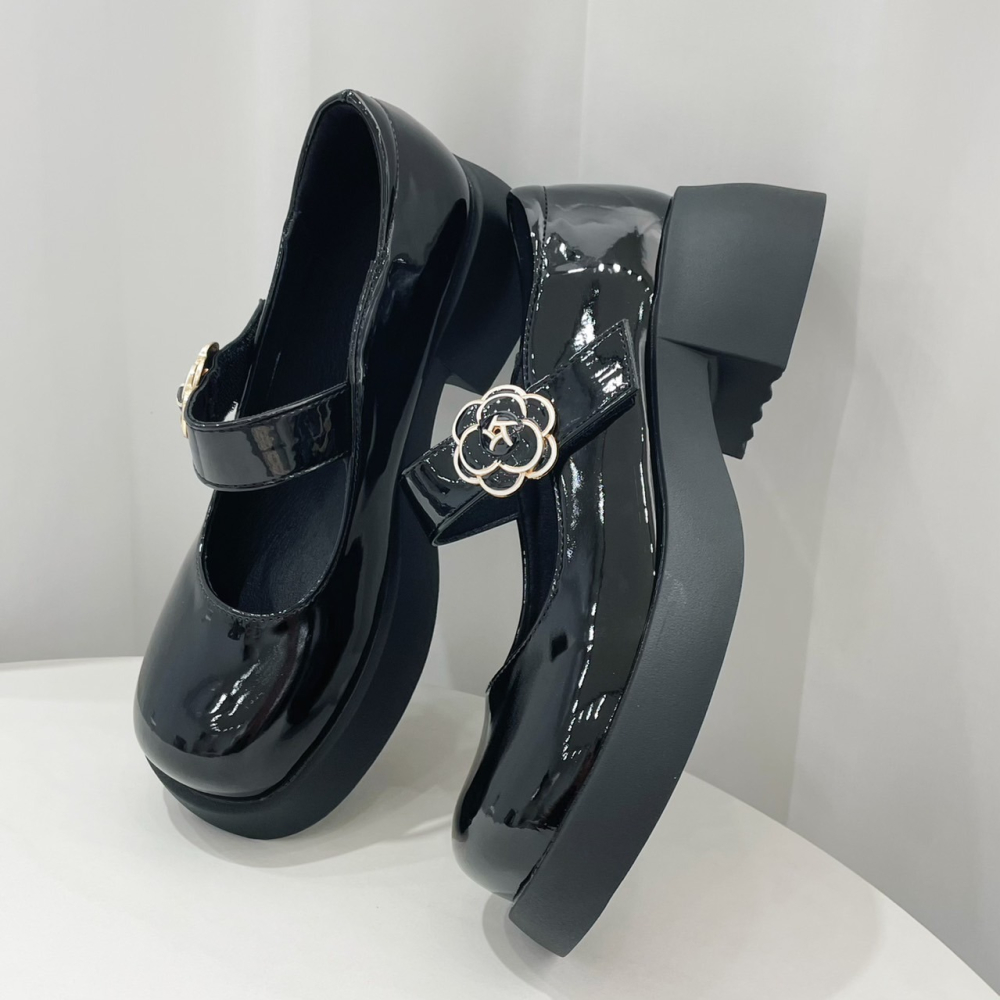 TATA【現貨➕預購】氣質百搭款 厚底包頭瑪莉珍鞋 小姐姐必備 學院風 瑪莉珍鞋 流行百搭款-細節圖7