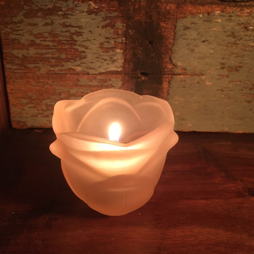 【Fuxuan.deco】單顆玫瑰玻罩︱為賣場純銅底座_雙朵玫瑰花燭台之玻罩零件︱也可單獨平放於平面當單顆燭杯使用-細節圖4
