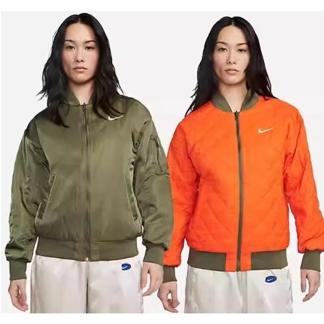 【WS】NIKE W NSW VRSTY BMBR JKT 女款 休閒上衣 運動 雙面穿 夾克 外套DV7877-222-細節圖5