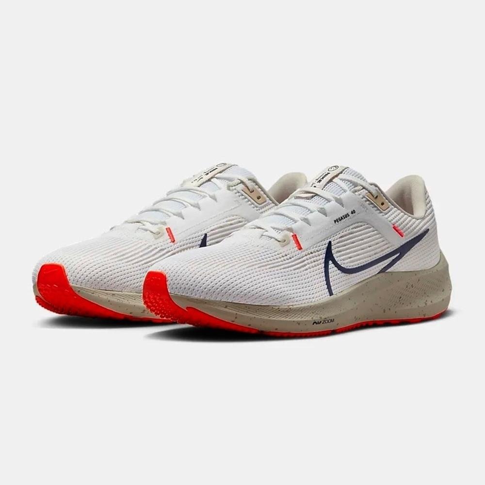 【WS】NIKE AIR ZOOM PEGASUS 40 男鞋 白灰橘 緩震 運動 跑步鞋 DV3853-100-細節圖4