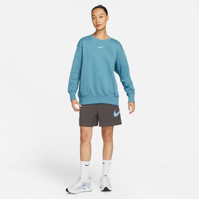 【WS】NIKE NSW 女款 湖水藍 運動 休閒 保暖  長袖 長T 大學T DQ5734-440-細節圖3
