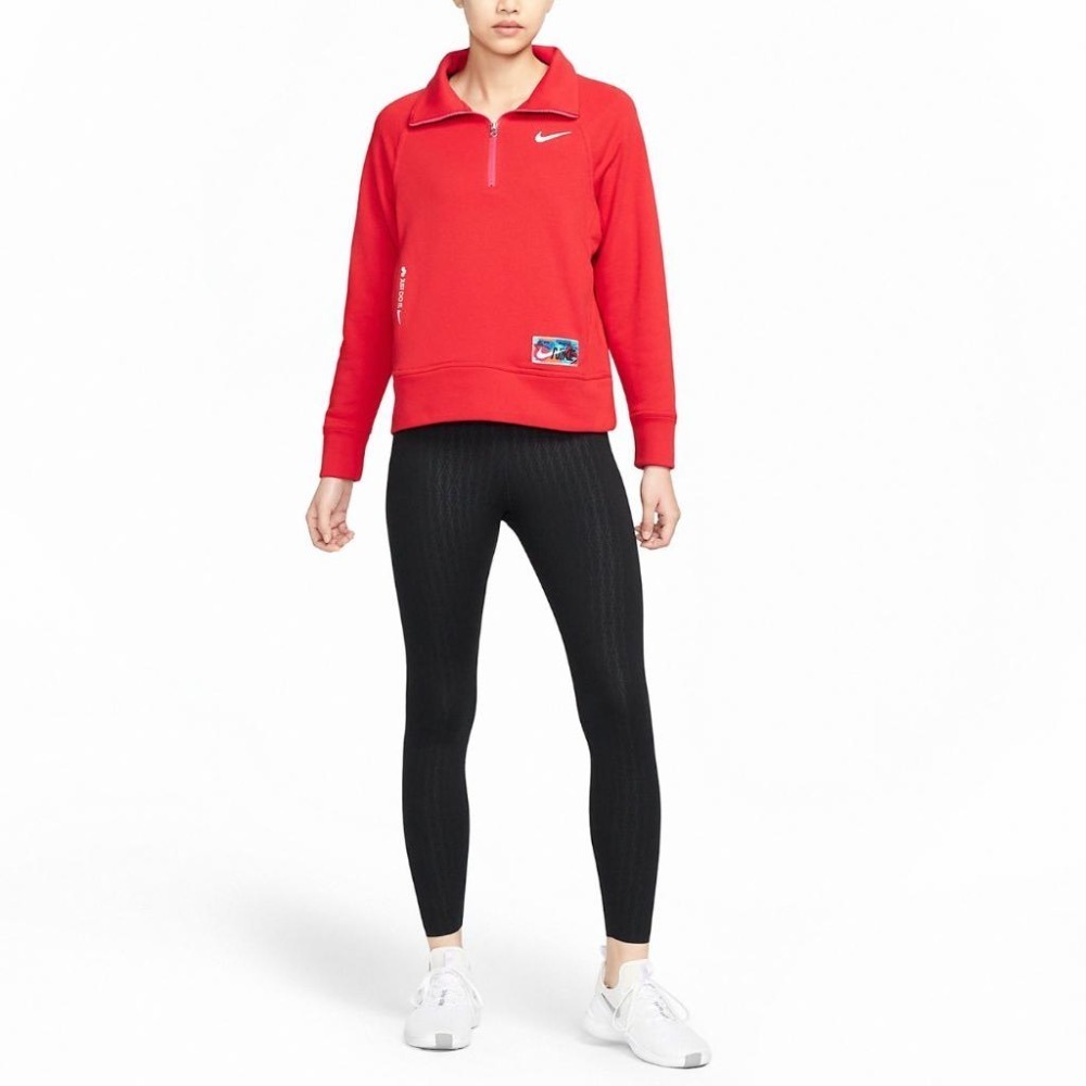 【WS】NIKE W NSW JDI CNY  紅白 女款 立領 半開襟 寬鬆 新年 外套 FD4070-657-細節圖3