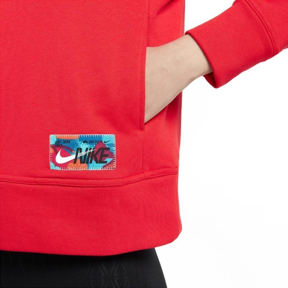 【WS】NIKE W NSW JDI CNY  紅白 女款 立領 半開襟 寬鬆 新年 外套 FD4070-657-細節圖8