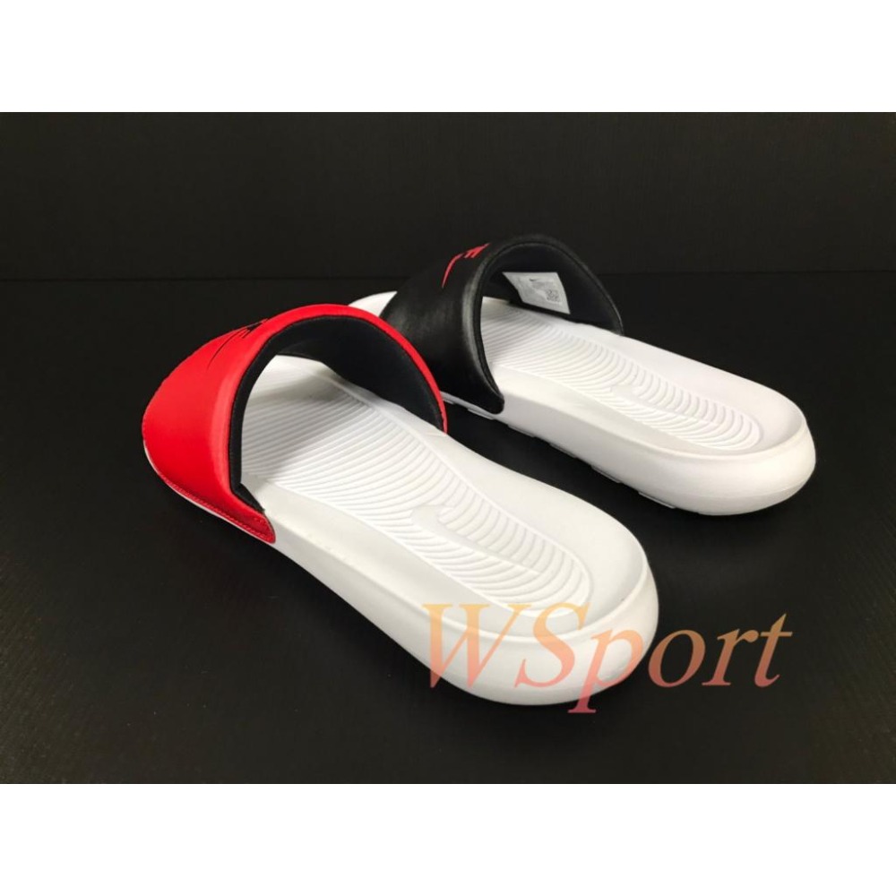 【WS】NIKE VICTORI ONE SLIDE 男款 黑紅黑白 撞色 運動 涼鞋 拖鞋 DD0234-600-細節圖4