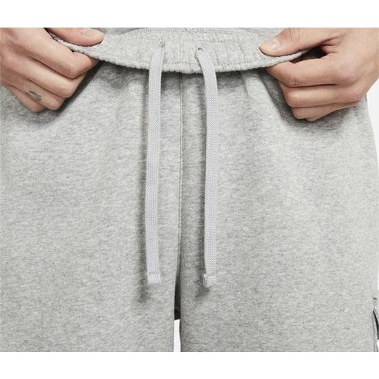 【WS】NIKE NSW CLUB 男款 運動 休閒 刺繡 LOGO 灰色 大口袋 短褲 棉褲 CZ9957-063-細節圖4