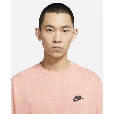 【WS】NIKE NSW CREW 小LOGO 男款 橘色 運動 休閒 復古 衛衣 大學T DA0684-800-細節圖3