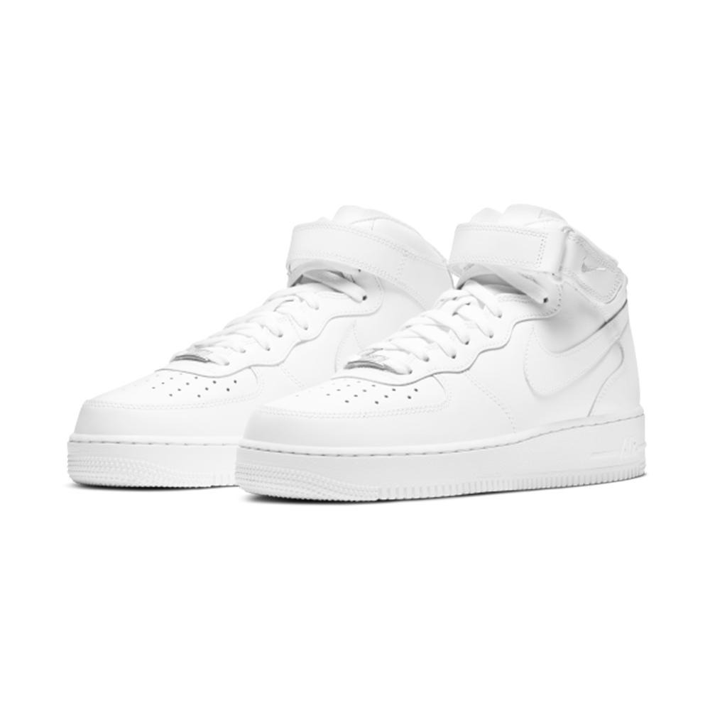 【WS】NIKE AIR FORCE 1 MID  AF1 白灰 基本款 低筒 運動 休閒 板鞋 CW2289-111-細節圖4