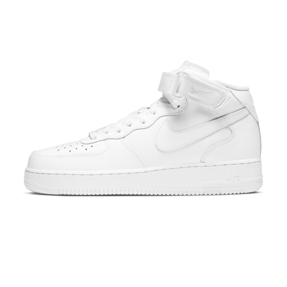 【WS】NIKE AIR FORCE 1 MID  AF1 白灰 基本款 低筒 運動 休閒 板鞋 CW2289-111-細節圖7