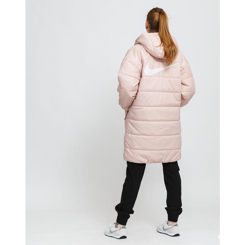 【WS】NIKE NSW SWOOSH TF RPL 女款 粉 大勾 運動 休閒 長版 連帽 外套 DJ7000-601-細節圖3