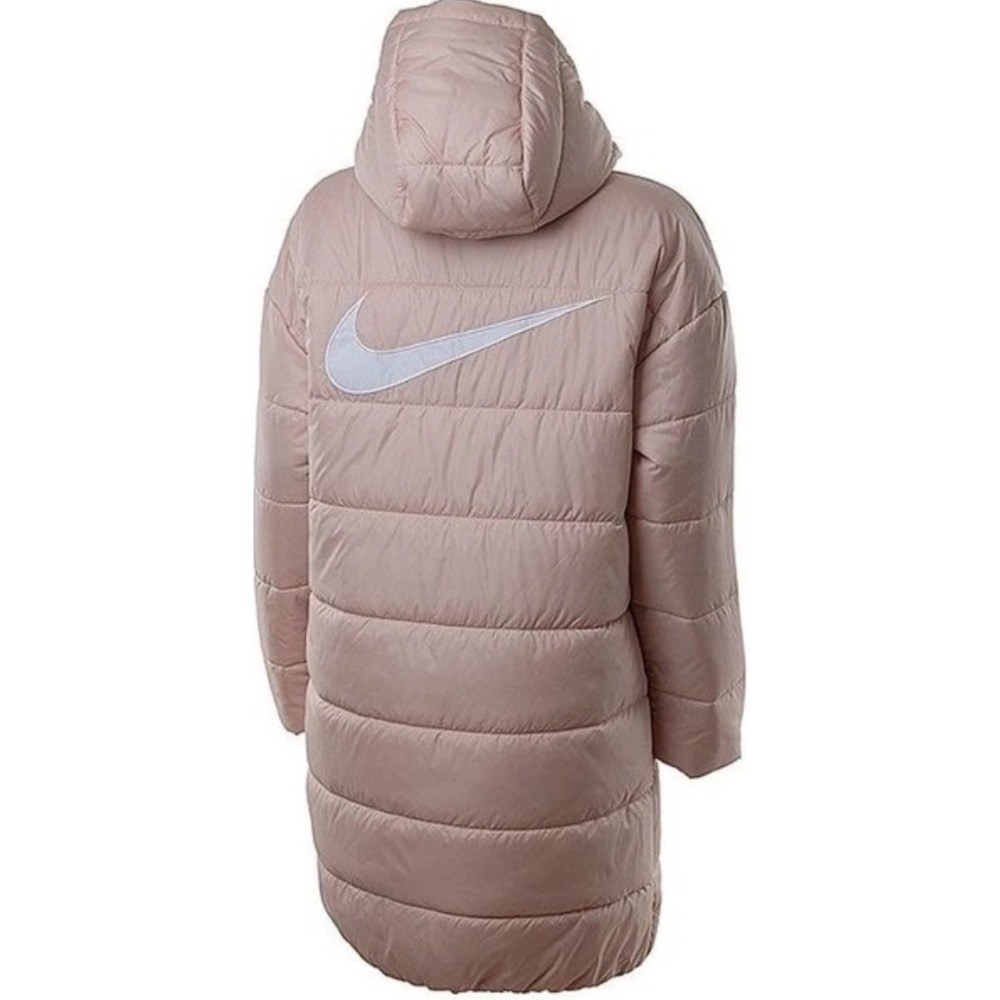 【WS】NIKE NSW SWOOSH TF RPL 女款 粉 大勾 運動 休閒 長版 連帽 外套 DJ7000-601-細節圖7
