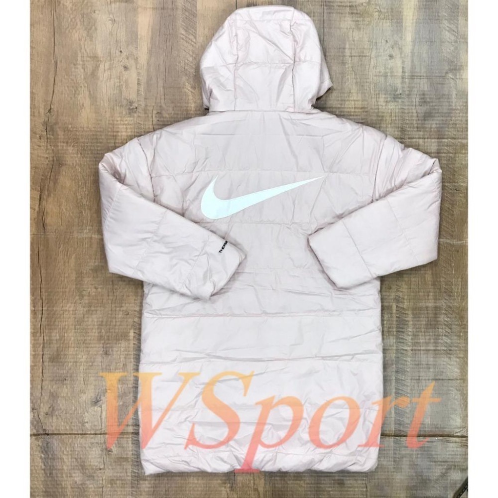 【WS】NIKE NSW SWOOSH TF RPL 女款 粉 大勾 運動 休閒 長版 連帽 外套 DJ7000-601-細節圖10