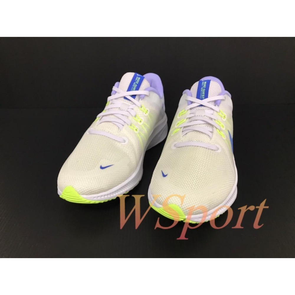 【WS】NIKE W QUEST4 女鞋 白綠藍 透氣 運動 跑步 慢跑鞋 DA1106-101-細節圖2