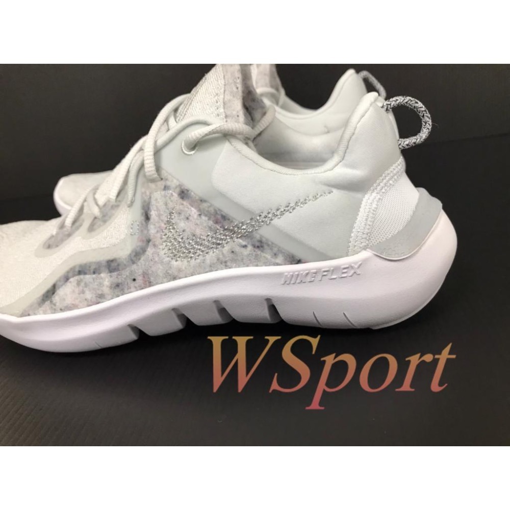 【WS】NIKE W FLEX RUN 2021 女 銀白 緩震  運動 健身 赤足 跑步 慢跑鞋 CW3409-003-細節圖4