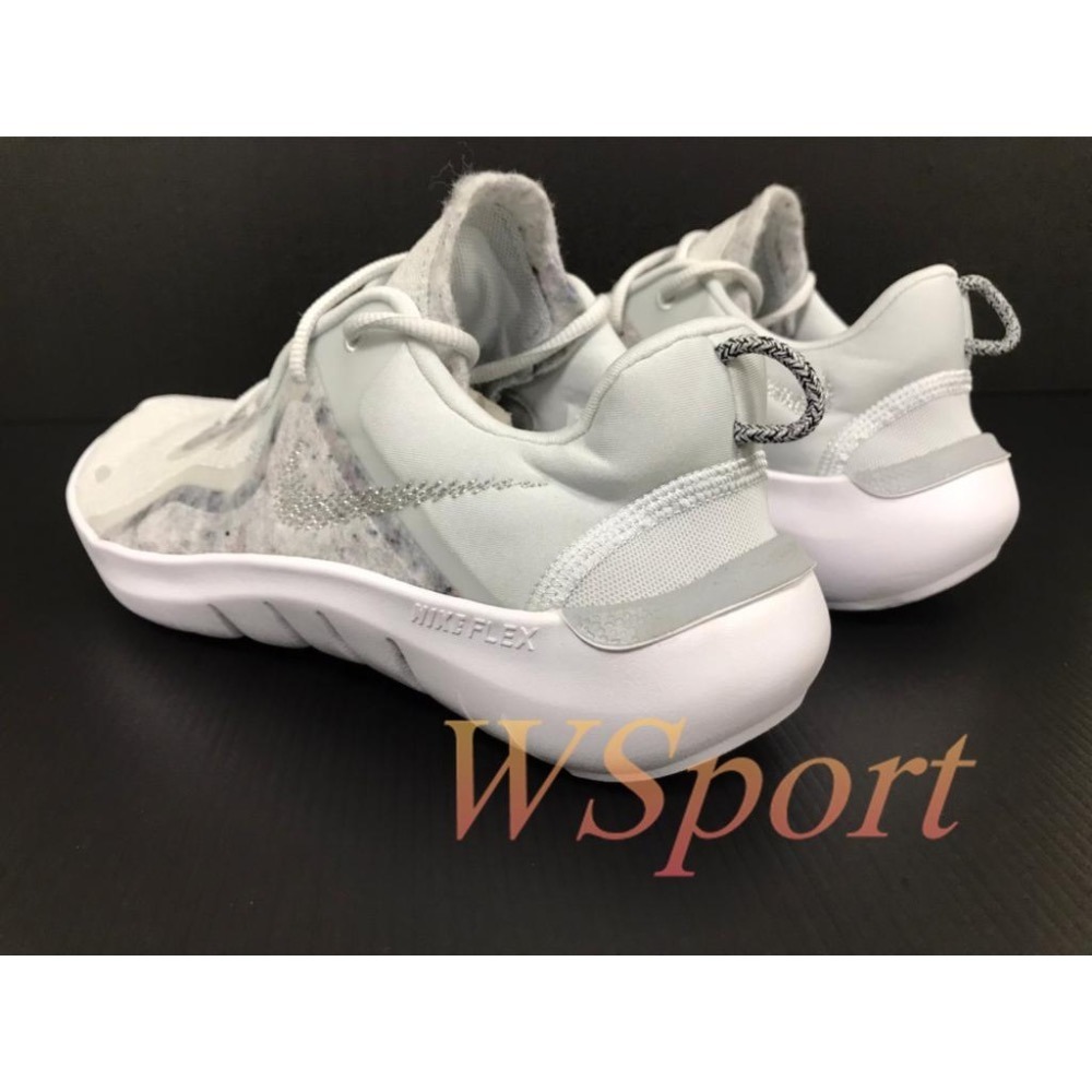 【WS】NIKE W FLEX RUN 2021 女 銀白 緩震  運動 健身 赤足 跑步 慢跑鞋 CW3409-003-細節圖5