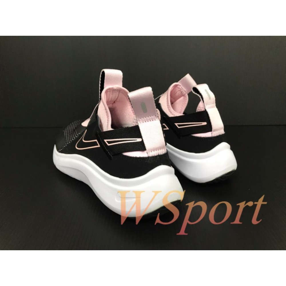 【WS】NIKE FLEX RUNNER GS 童鞋 輕量 透氣 緩震 黑粉 跑步鞋 運動 慢跑鞋 CW7415-002-細節圖4