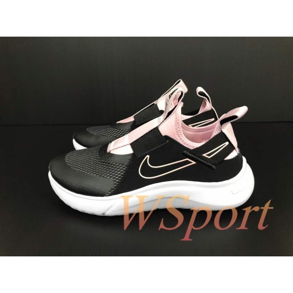 【WS】NIKE FLEX RUNNER GS 童鞋 輕量 透氣 緩震 黑粉 跑步鞋 運動 慢跑鞋 CW7415-002-細節圖3