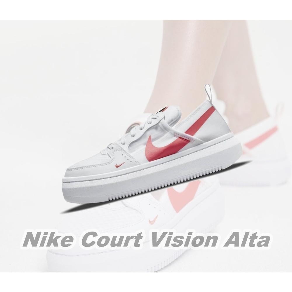 【WS】NIKE W COURT VISION ALTA TXT 女鞋 運動 復古 增高 休閒鞋 CW6536-101-細節圖9