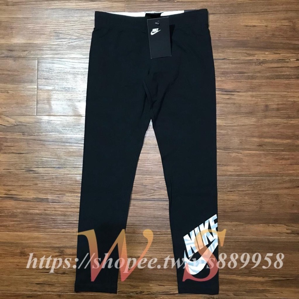 【WS】NIKE G LEGGING 童裝 女童 運動 跑步 內搭 黑 DC9761-010-細節圖5