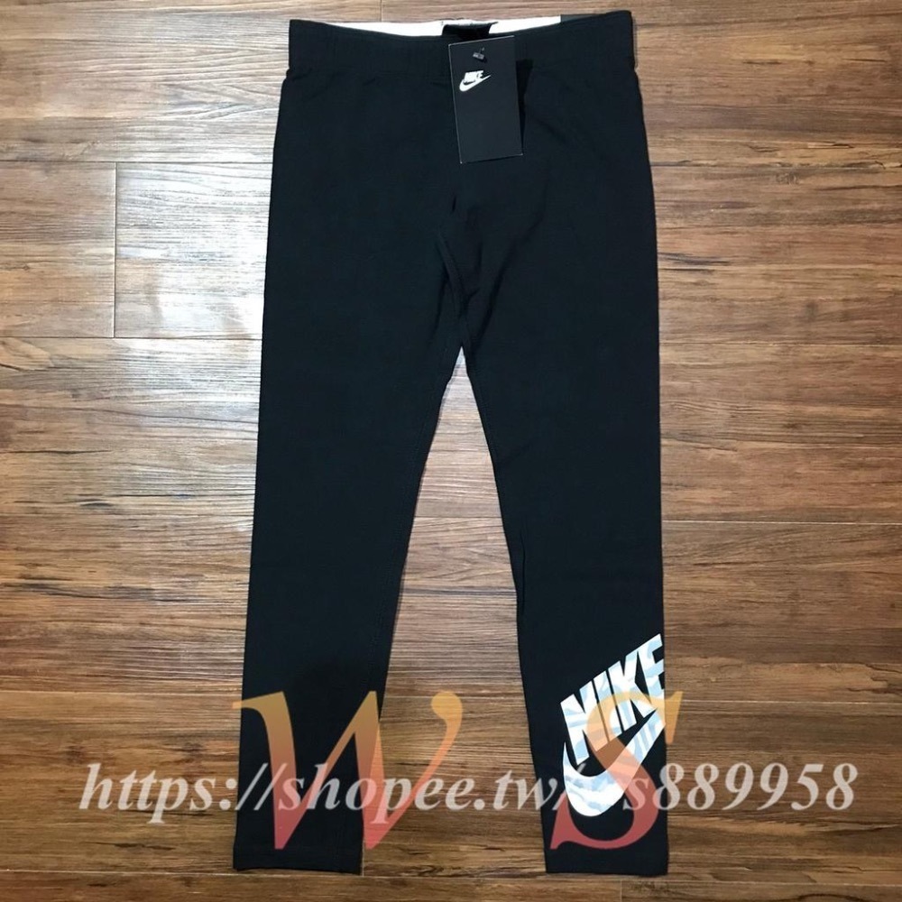 【WS】NIKE G LEGGING 童裝 女童 運動 跑步 內搭 黑 DC9761-010-細節圖6