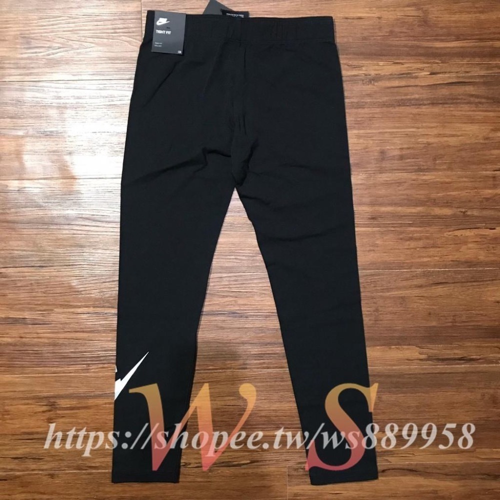 【WS】NIKE G LEGGING 童裝 女童 運動 跑步 內搭 黑 DC9761-010-細節圖9