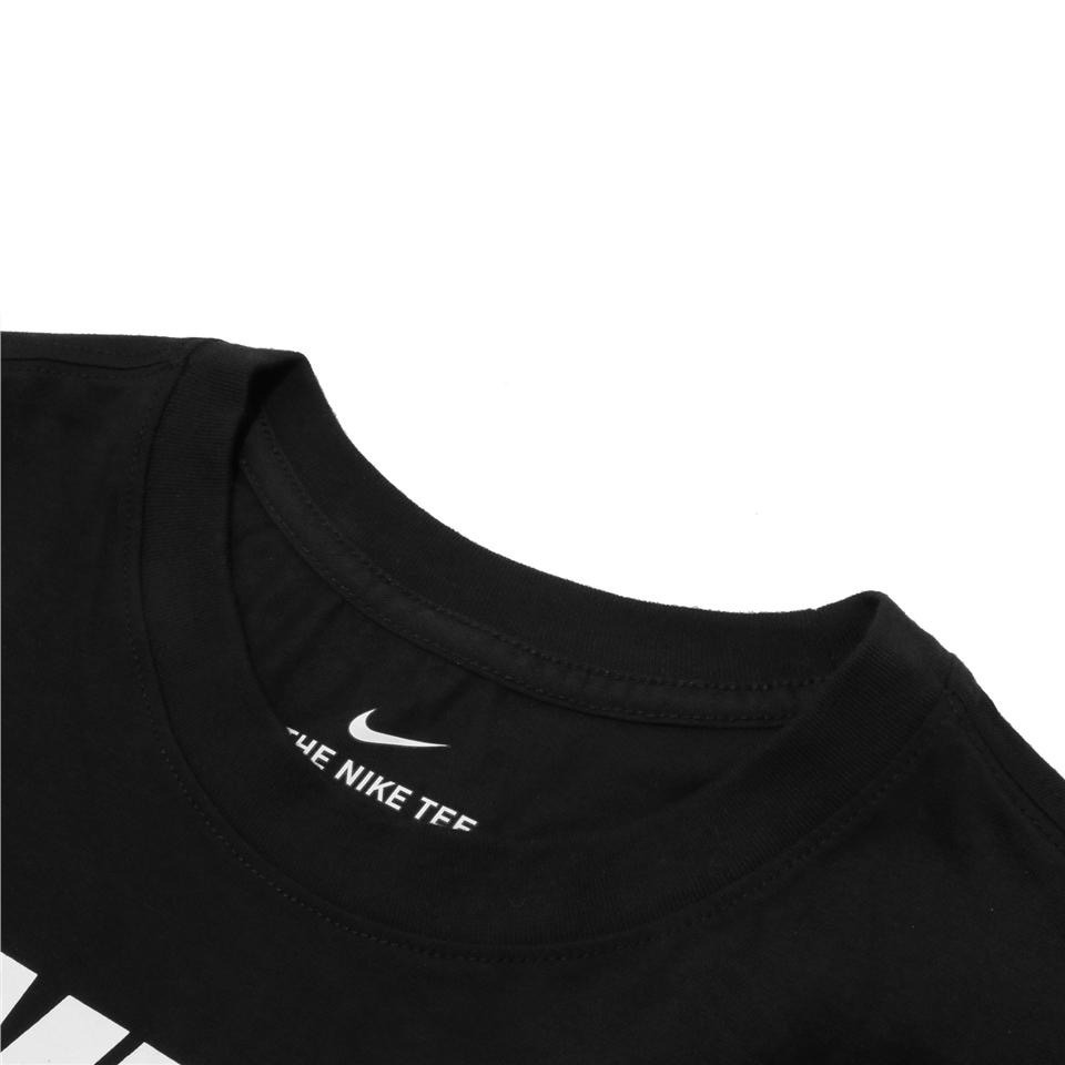 【WS】NIKE NSW TEE ICON 基本款 男款 黑白 運動 休閒 短袖 短T AR5005-010-細節圖8