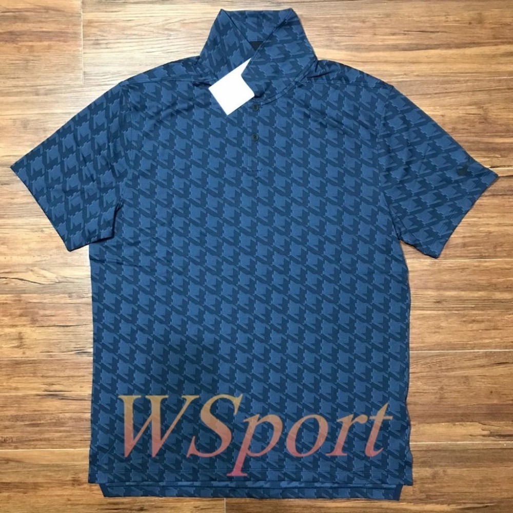 【WS】NIKE GOLF DRI-FIT VAPOR 高爾夫 千鳥格紋 運動 短袖 POLO衫 DA2975-451-細節圖2